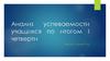 Анализ успеваемости учащихся по итогом I четверти