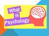 What is psychology