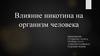 Влияние никотина на организм человека