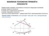 Взаимное положение прямой и плоскости