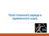 Поле точечного заряда и заряженного шара. Принцип суперпозиции полей