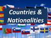 Countries & Nationalities