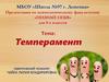 Темперамент. Урок №3