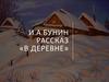 И.А. Бунин рассказ «В деревне»