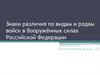 Знаки различия по видам и родам войск в Вооружённых силах Российской Федерации