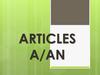Articles a, an