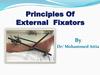 Principles of external fixators