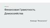 Финансовая грамотность. Домохозяйства