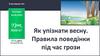 Як упізнати весну. Правила поведінки під час грози. Урок №66-67