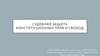 Судебная защита конституционных прав и свобод
