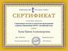 Сертификат участника вебинара