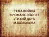 Гражданская война в романе "Тихий Дон"
