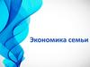 Экономика семьи