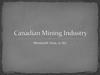 Mining Industry in Canada