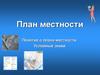 План местности. Понятие о плане местности. Условные знаки