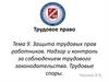 Трудовое право. Тема 9. Защита трудовых прав работников. Надзор и контроль за соблюдением трудового законодательства