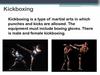 Rules of kickboxing