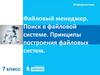 Файловый менеджер. Поиск в файловой системе. Принципы построения файловых систем
