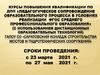 Курсы повышения квалификации по ДПП «Педагогическое сопровождение образовательного процесса...»