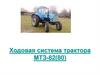 Ходовая система трактора МТЗ - 82(80)