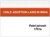 Child adoption laws in India