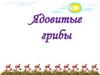 Ядовитые грибы