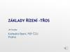 Základy řízení - TŘOS