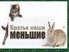 Братья наши меньшие