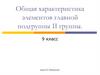 Общая характеристика элементов главной подгруппы II группы