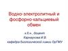 Водно-электролитный и фосфорно-кальциевый обмен