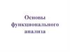 Основы функционального анализа. Глава 2. Линейные нормированные пространства
