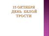 15 октября - День белой трости