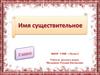 Имя существительное
