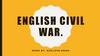 English Civil War