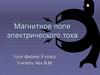 Магнитное поле электрического тока