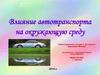 Влияние автотранспорта на окружающую среду