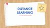 Distance Learning