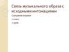 Связь музыкального образа с исходными интонациями. исходными интонациями. Слушание музыки 2 класс