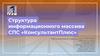 Структура информационного массива СПС «КонсультантПлюс»