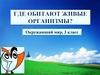 Где обитают живые организмы