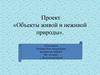 Объекты живой и неживой природы