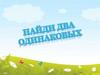 Найди два одинаковых