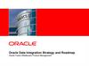 Oracle Data Integration Strategy and Roadmap Oracle Fusion Middleware Product Management