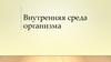 Внутренняя среда организма