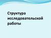 Структура исследовательской работы