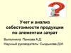 Учет и анализ себестоимости продукции по элементам затрат