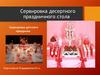 Сервировка десертного праздничного стола
