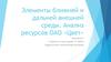 Элементы ближней и дальней внешней среды. Анализ ресурсов ОАО «Цвет»