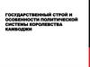 Государственный строй и особенности политической системы Королевства Камбоджи