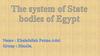 The system of state bodies of Еgypt